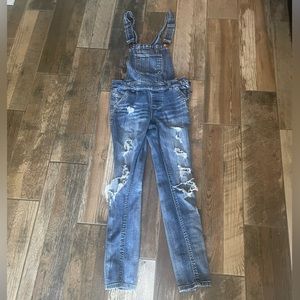 Dollhouse Destructed Overalls Size 3